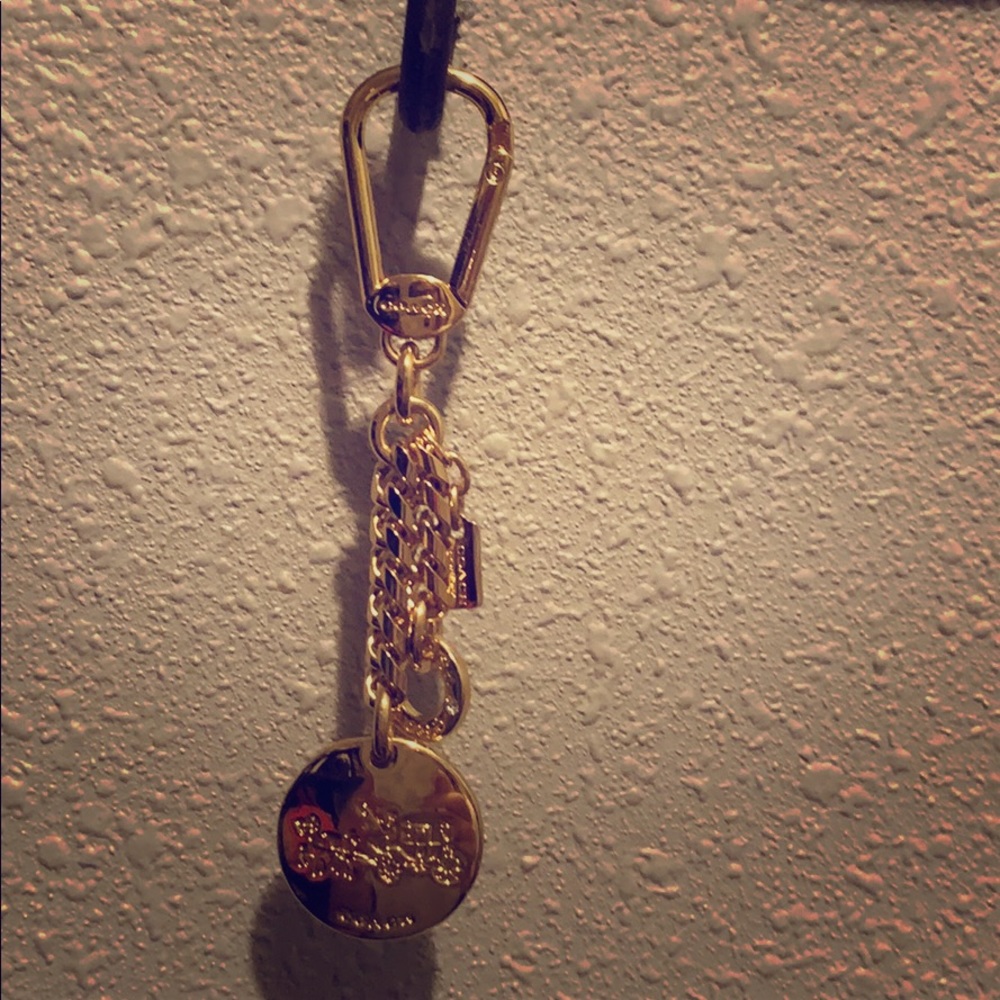 Genuine Coach key ring/purse charm